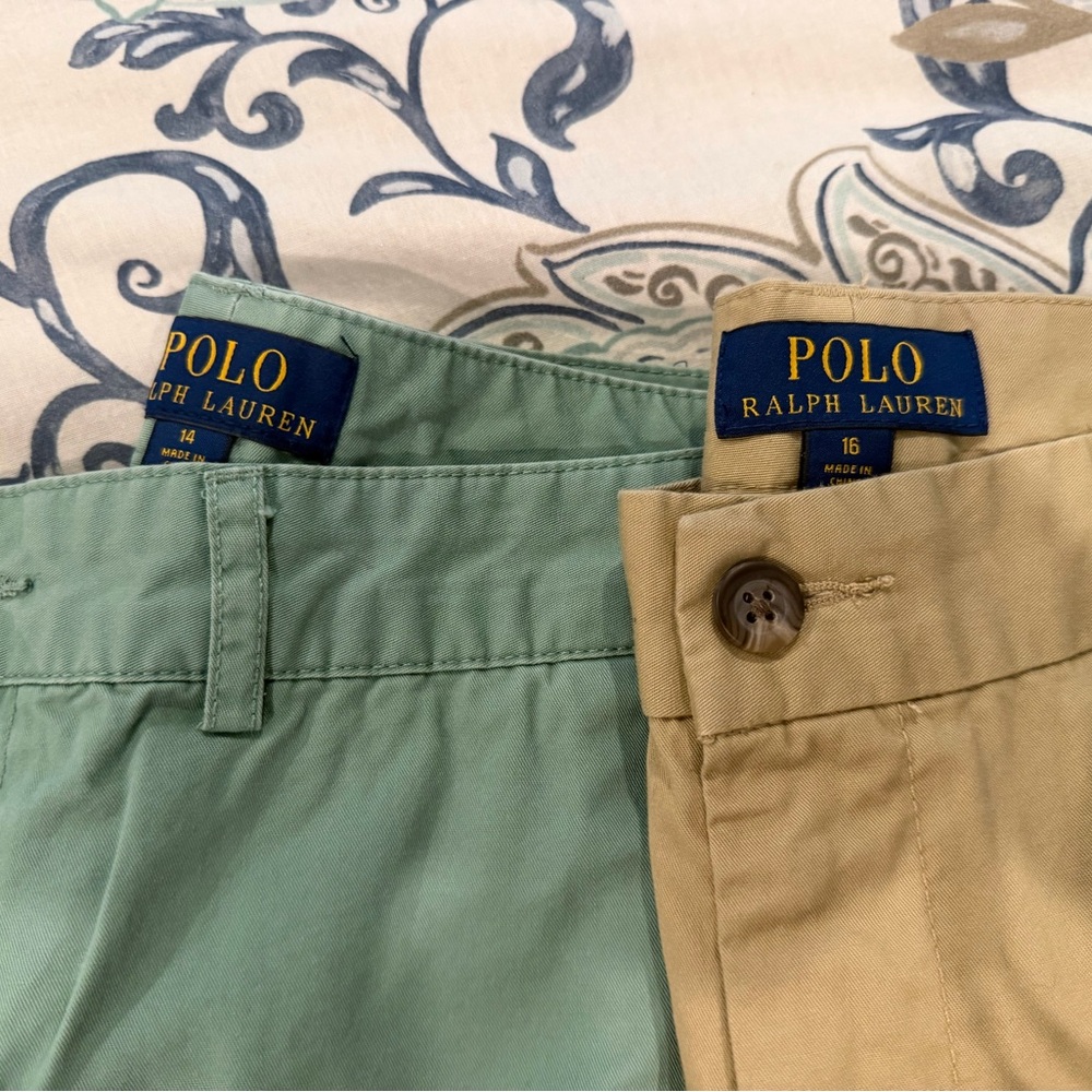 Polo by Ralph Lauren Kids Casual Bottoms in Green and Tan